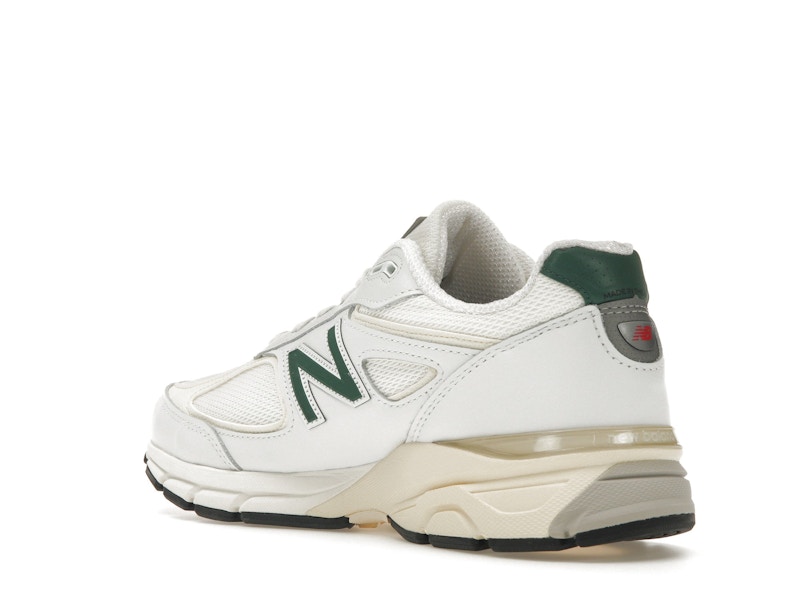 New Balance 990v4 MiUSA White Green