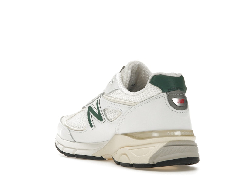 New Balance 990v4 MiUSA White Green