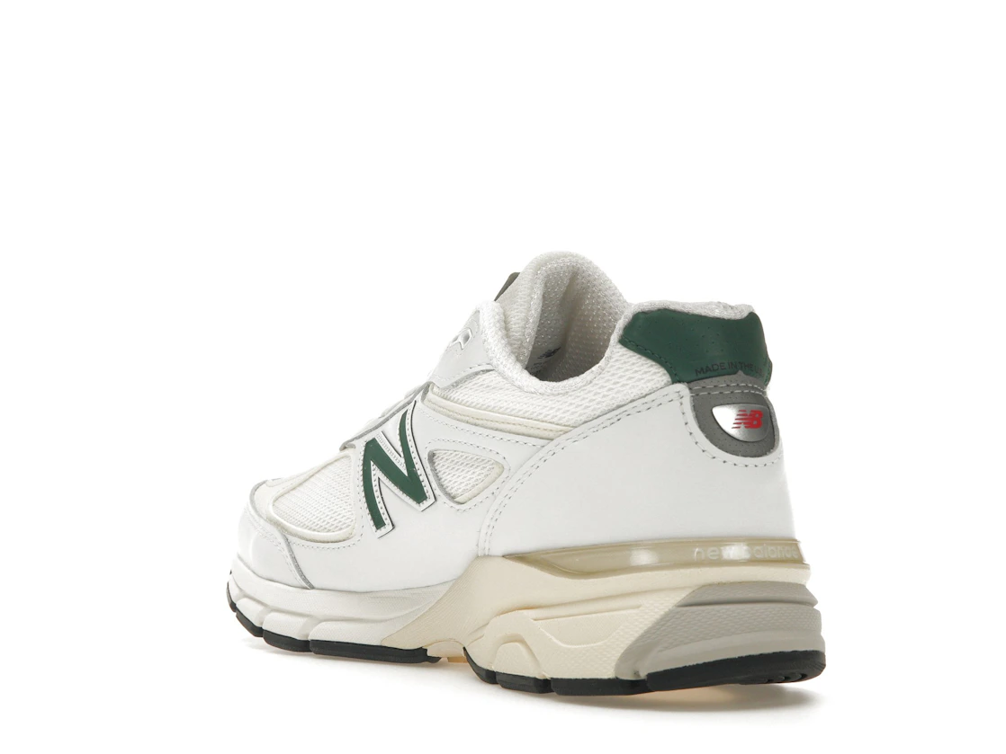New Balance 990v4 MiUSA White Green