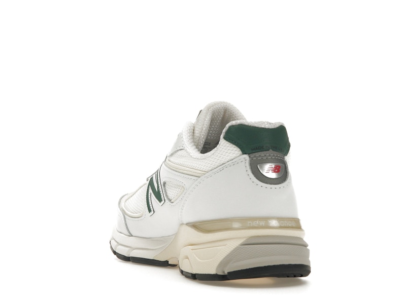 New Balance 990v4 MiUSA White Green