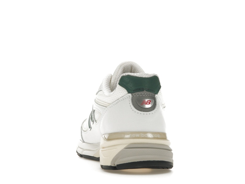 New Balance 990v4 MiUSA White Green