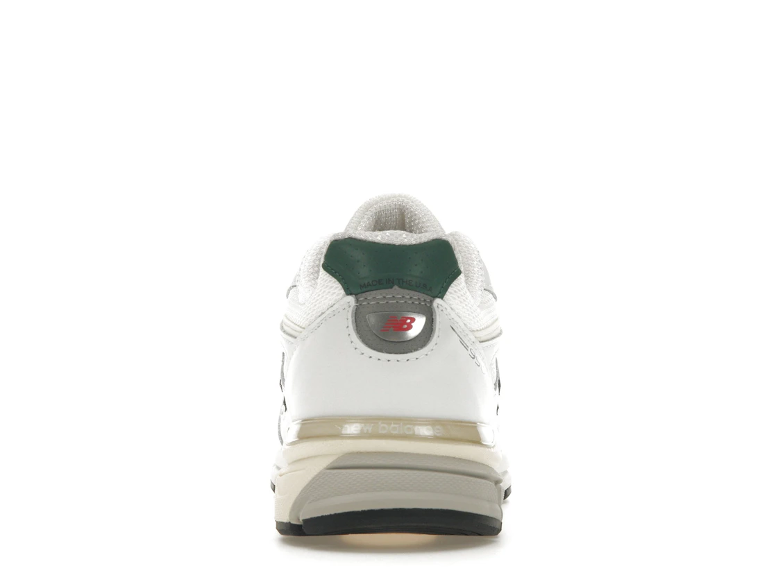 New Balance 990v4 MiUSA White Green