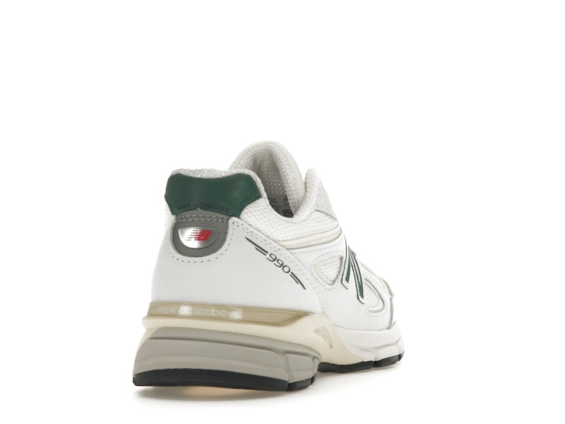 New Balance 990v4 MiUSA White Green