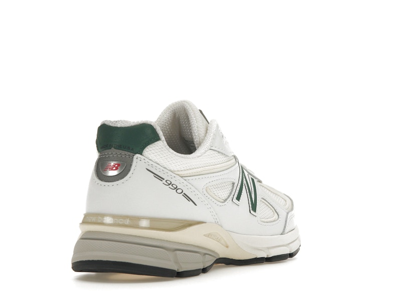 New Balance 990v4 MiUSA White Green