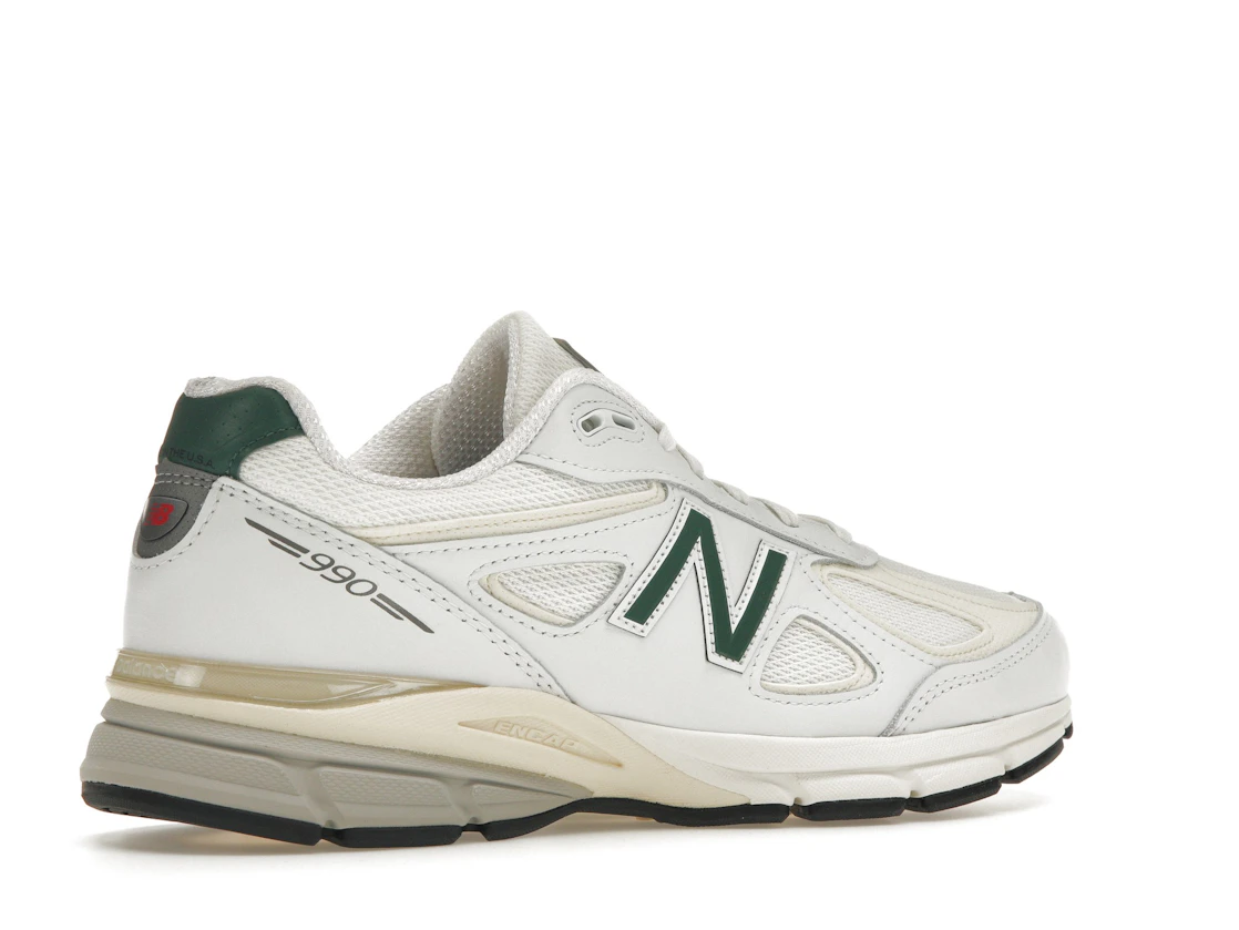 New Balance 990v4 MiUSA White Green