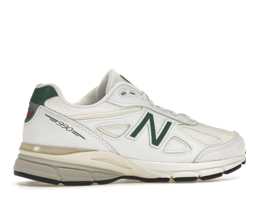 New Balance 990v4 MiUSA White Green
