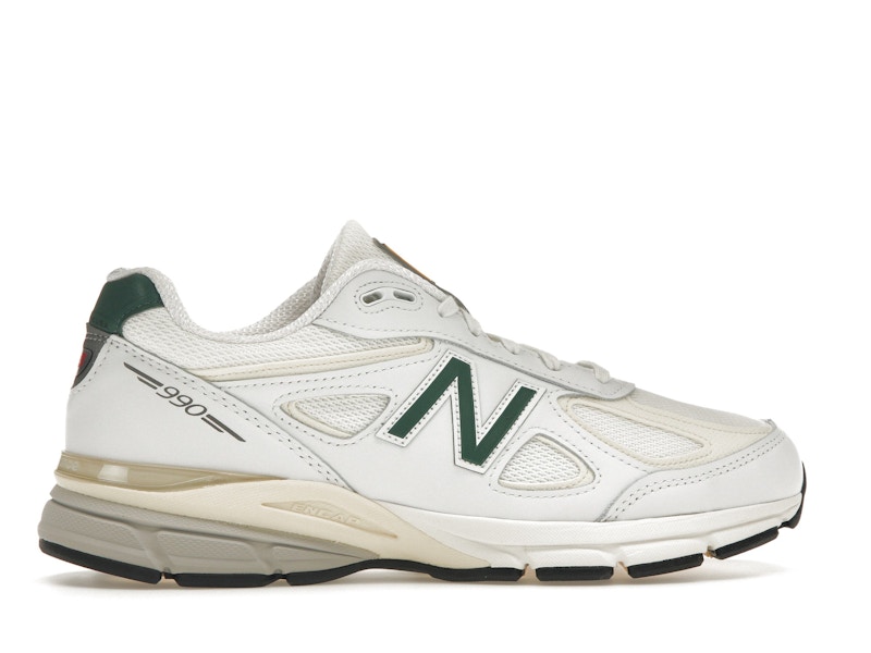 New Balance 990v4 MiUSA White Green