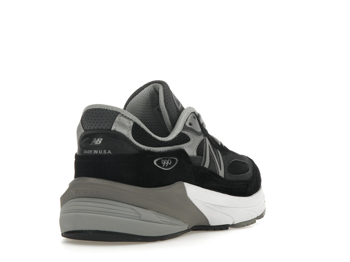 New Balance 990v6 MiUSA Black Grey White (Women's)