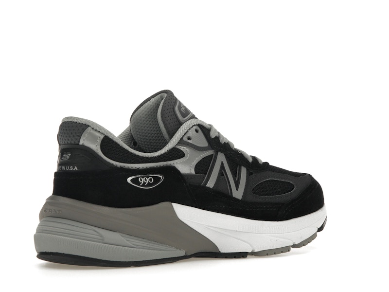 New Balance 990v6 MiUSA Black Grey White (Women's)