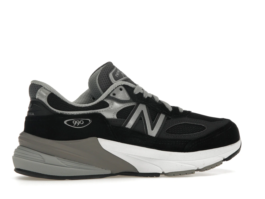 New Balance 990v6 MiUSA Black Grey White (Women's)