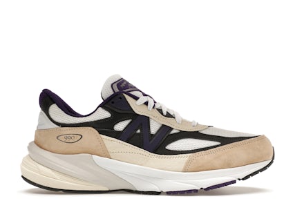 New Balance 990v6 MiUSA Teddy Santis White Black Plum Men's