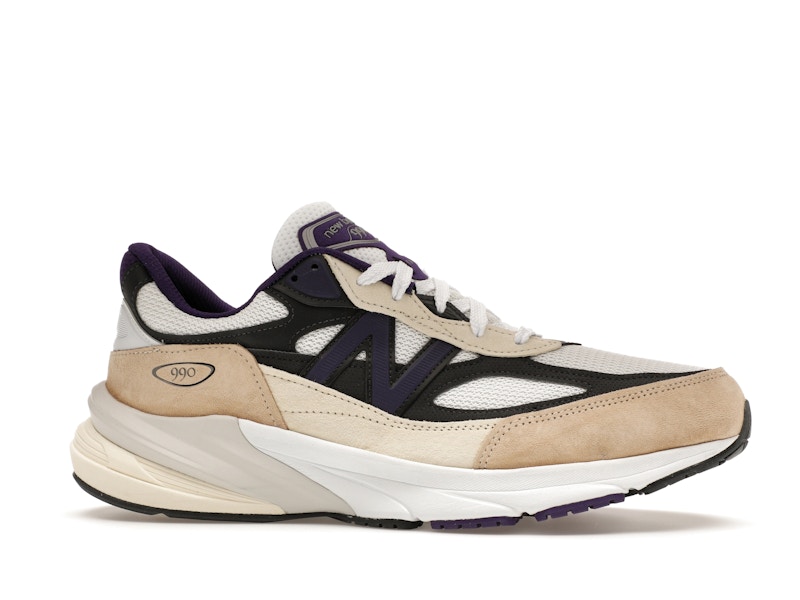 New Balance 990v6 MiUSA Teddy Santis White Black Plum