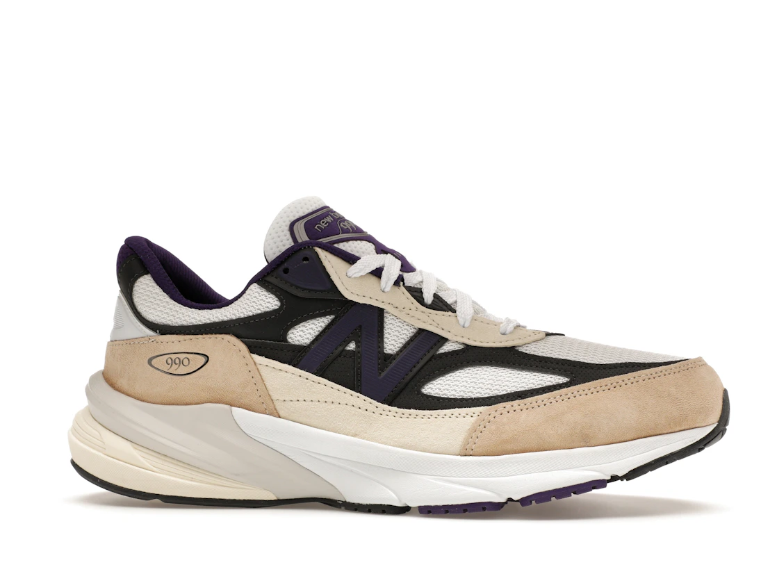 New Balance 990v6 MiUSA Teddy Santis White Black Plum