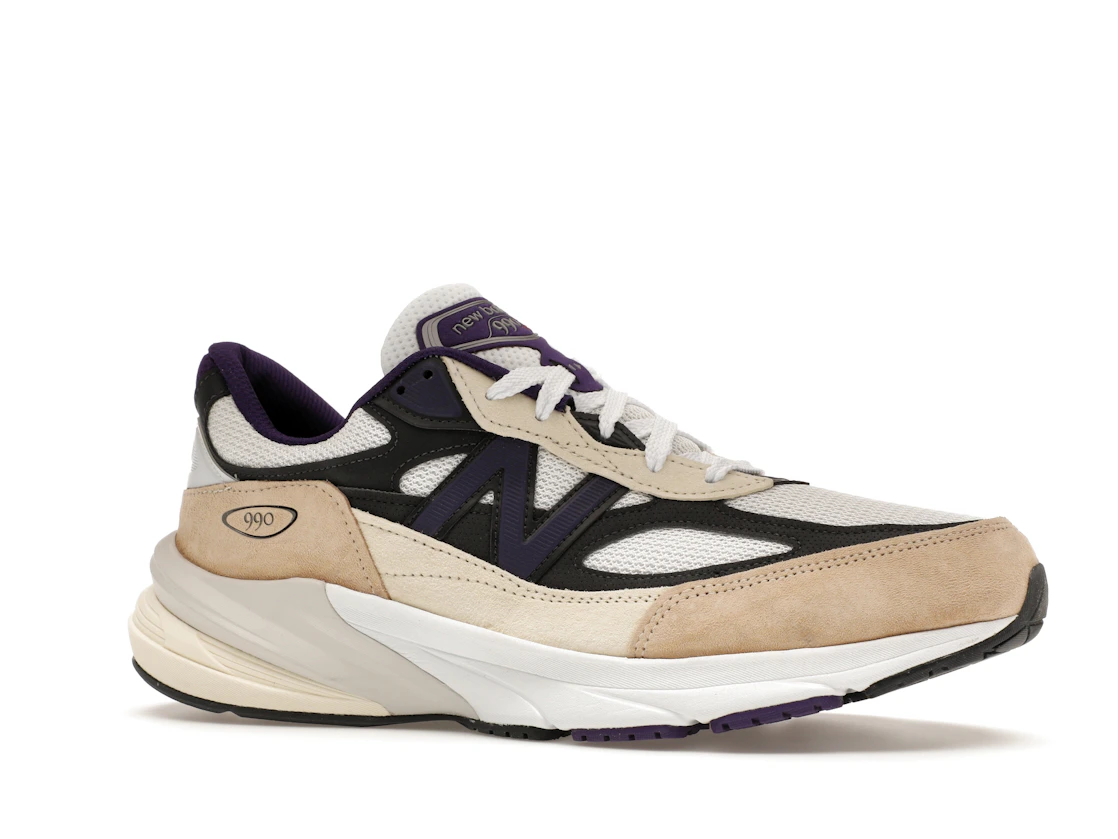 New Balance 990v6 MiUSA Teddy Santis White Black Plum