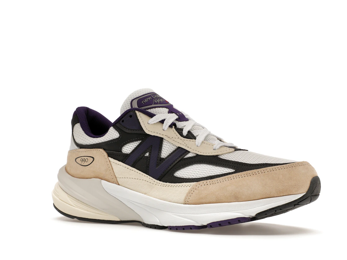 New Balance 990v6 MiUSA Teddy Santis White Black Plum
