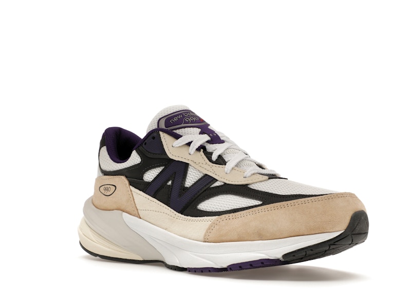 New Balance 990v6 MiUSA Teddy Santis White Black Plum