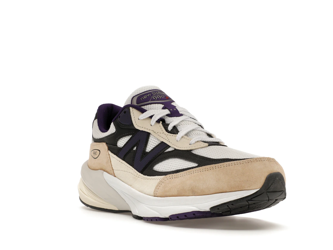 New Balance 990v6 MiUSA Teddy Santis White Black Plum