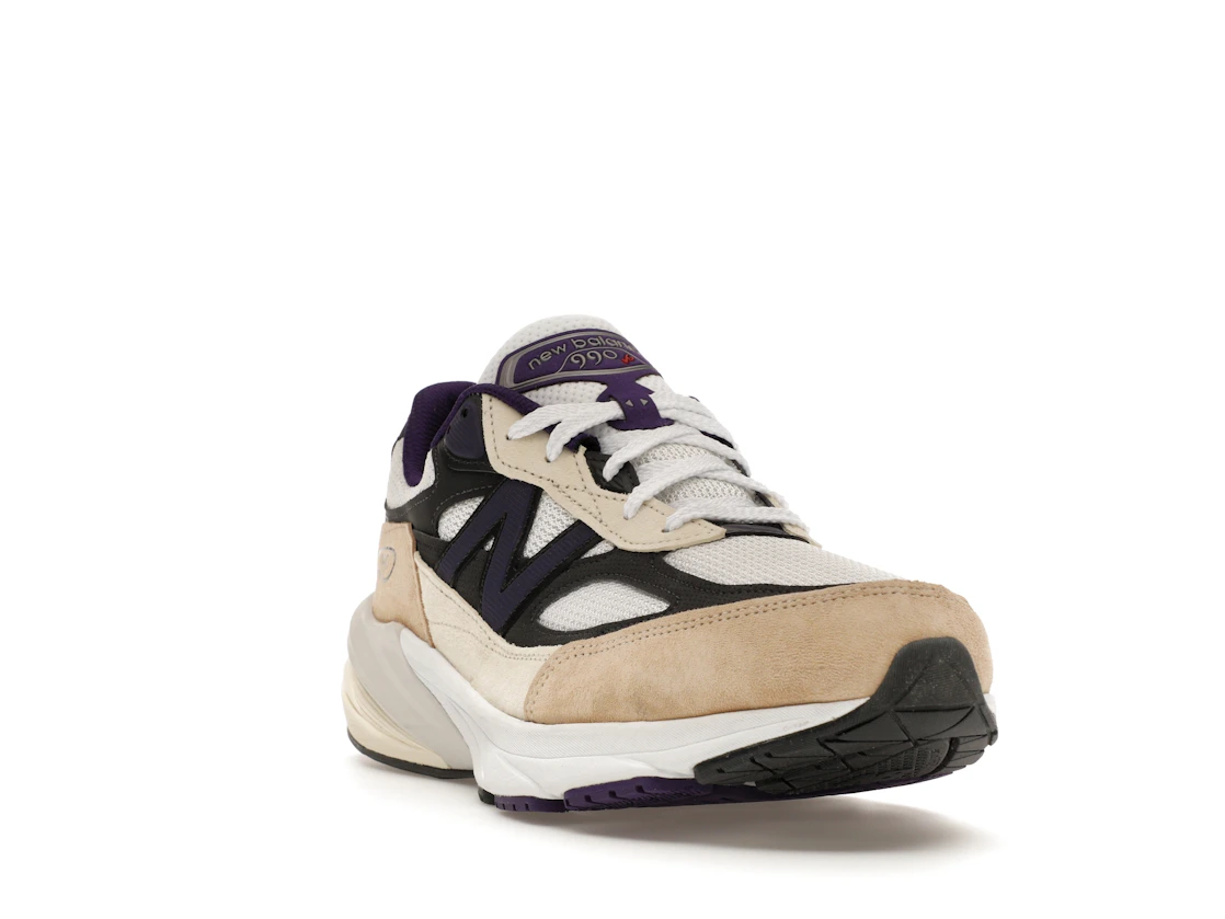 New Balance 990v6 MiUSA Teddy Santis White Black Plum