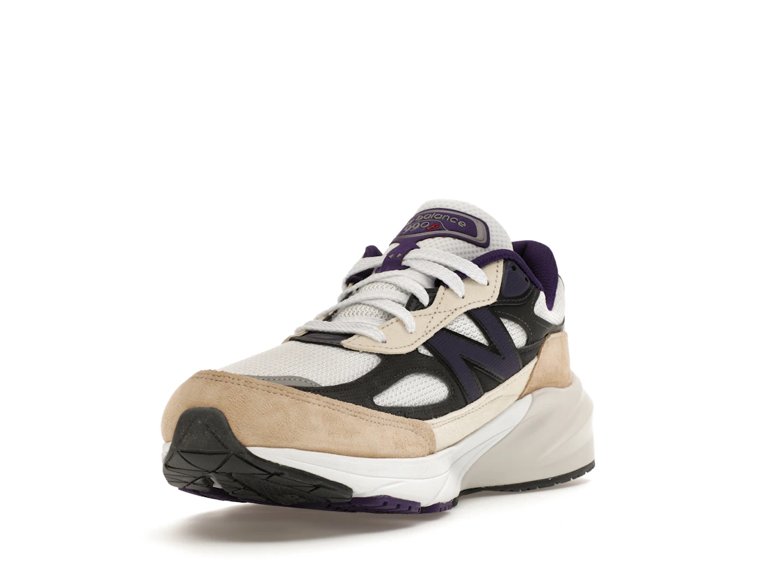 New Balance 990v6 MiUSA Teddy Santis White Black Plum