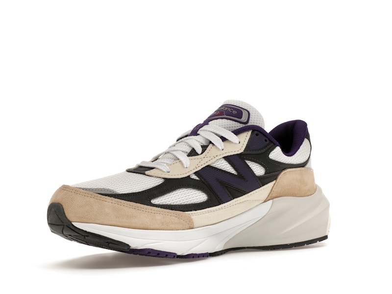 New Balance 990v6 MiUSA Teddy Santis White Black Plum