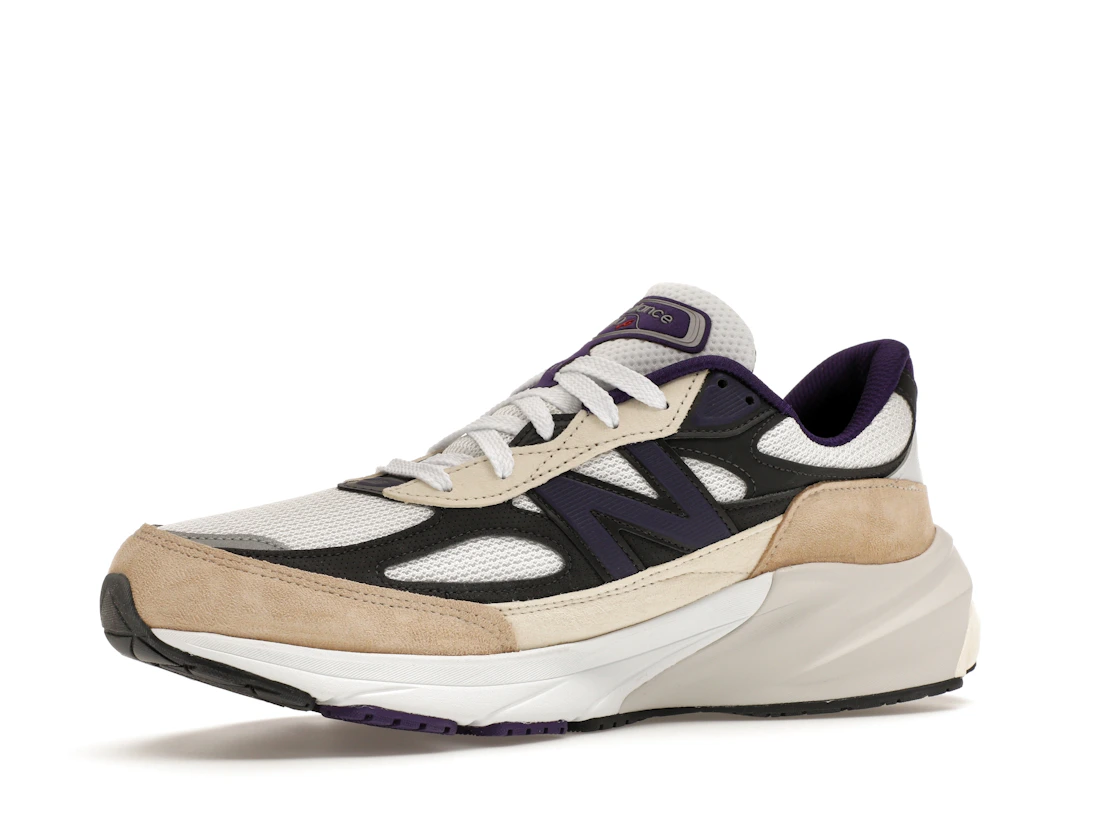 New Balance 990v6 MiUSA Teddy Santis White Black Plum