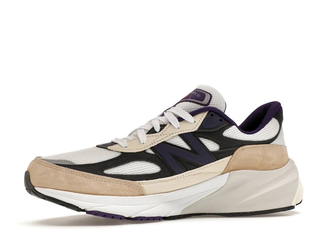 New Balance 990v6 MiUSA Teddy Santis White Black Plum