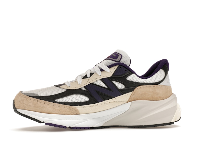 New Balance 990v6 MiUSA Teddy Santis White Black Plum