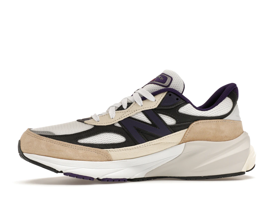 New Balance 990v6 MiUSA Teddy Santis White Black Plum