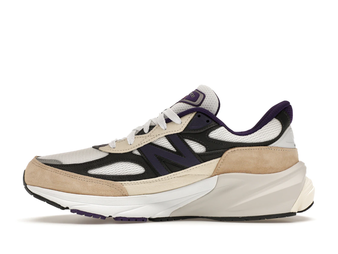 New Balance 990v6 MiUSA Teddy Santis White Black Plum