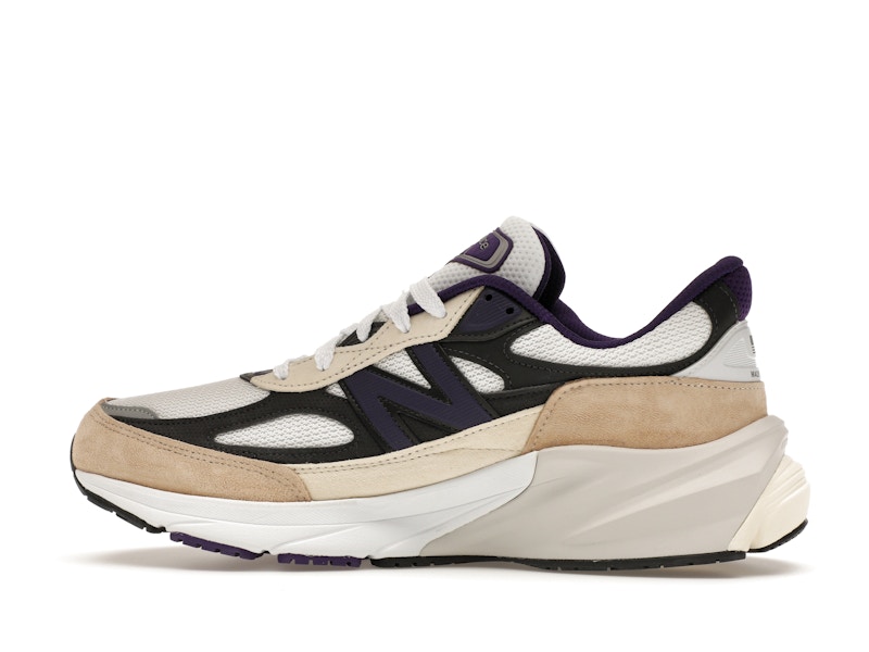 New Balance 990v6 MiUSA Teddy Santis White Black Plum