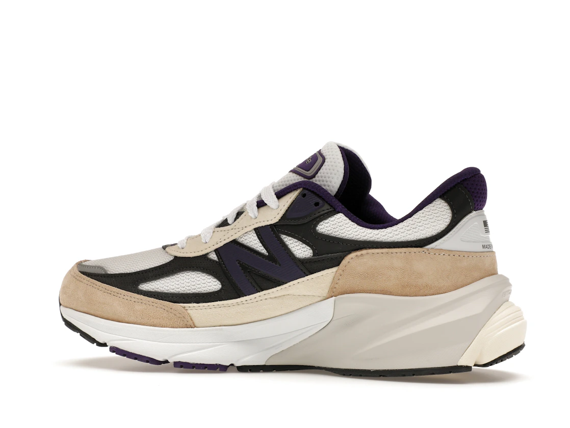 New Balance 990v6 MiUSA Teddy Santis White Black Plum