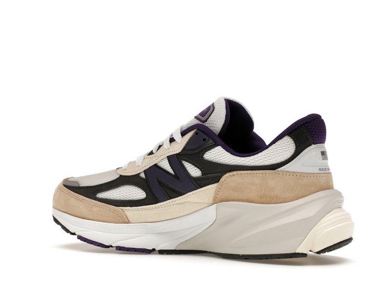 New Balance 990v6 MiUSA Teddy Santis White Black Plum