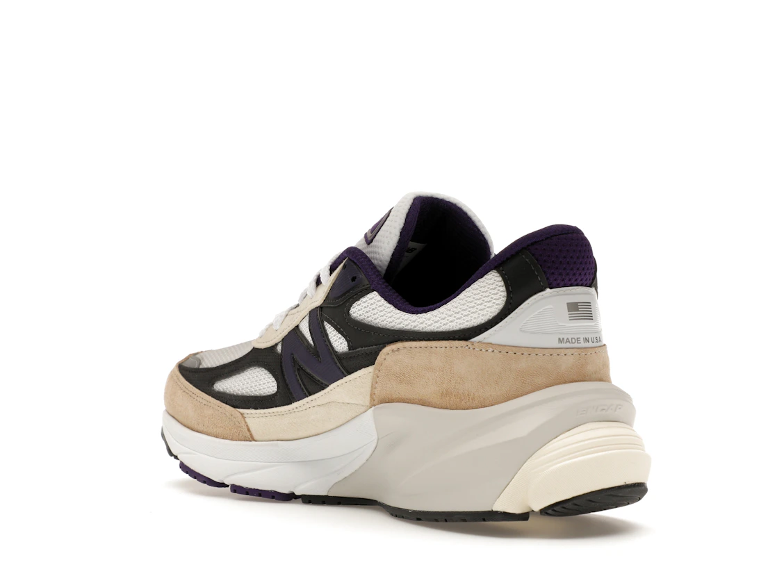 New Balance 990v6 MiUSA Teddy Santis White Black Plum