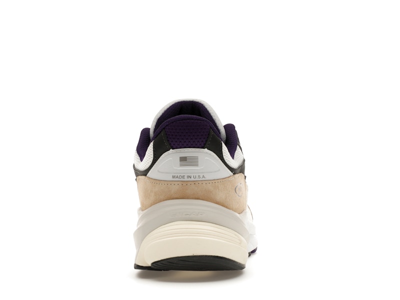 New Balance 990v6 MiUSA Teddy Santis White Black Plum