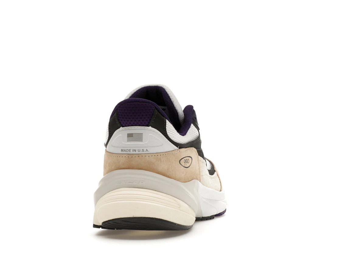 New Balance 990v6 MiUSA Teddy Santis White Black Plum