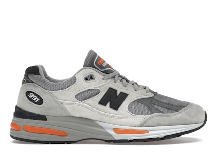 New Balance 991v2 MiUK Pelican Grey Orange Men's U991BS2 US