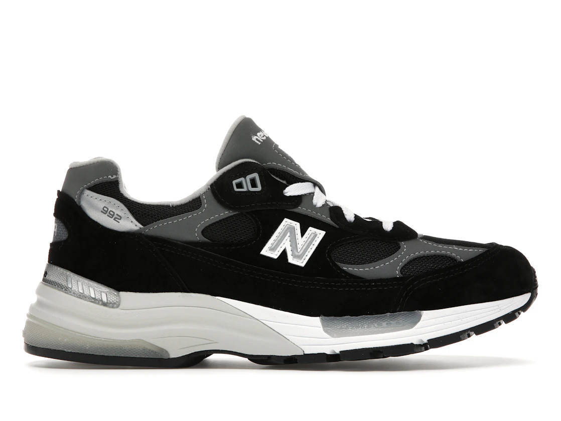 New Balance 992 Black Grey Suede