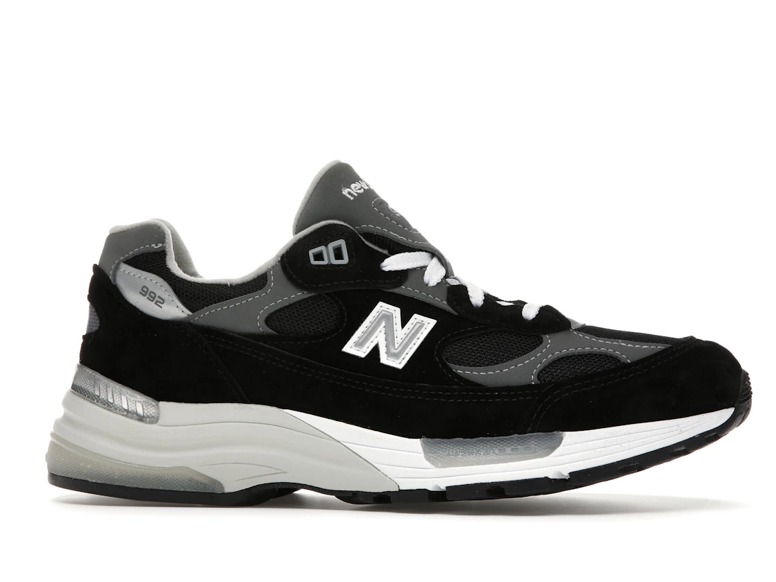 New Balance 992 Black Grey Suede
