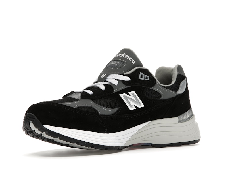 New Balance 992 Black Grey Suede