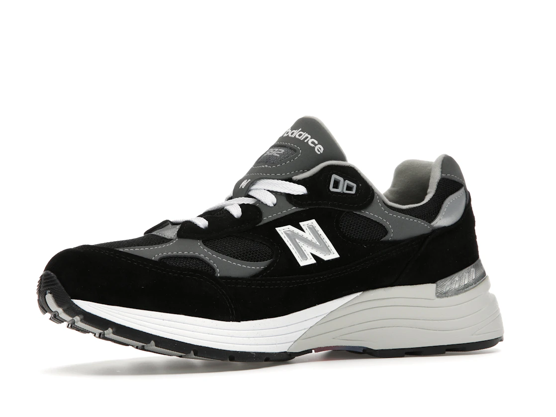 New Balance 992 Black Grey Suede