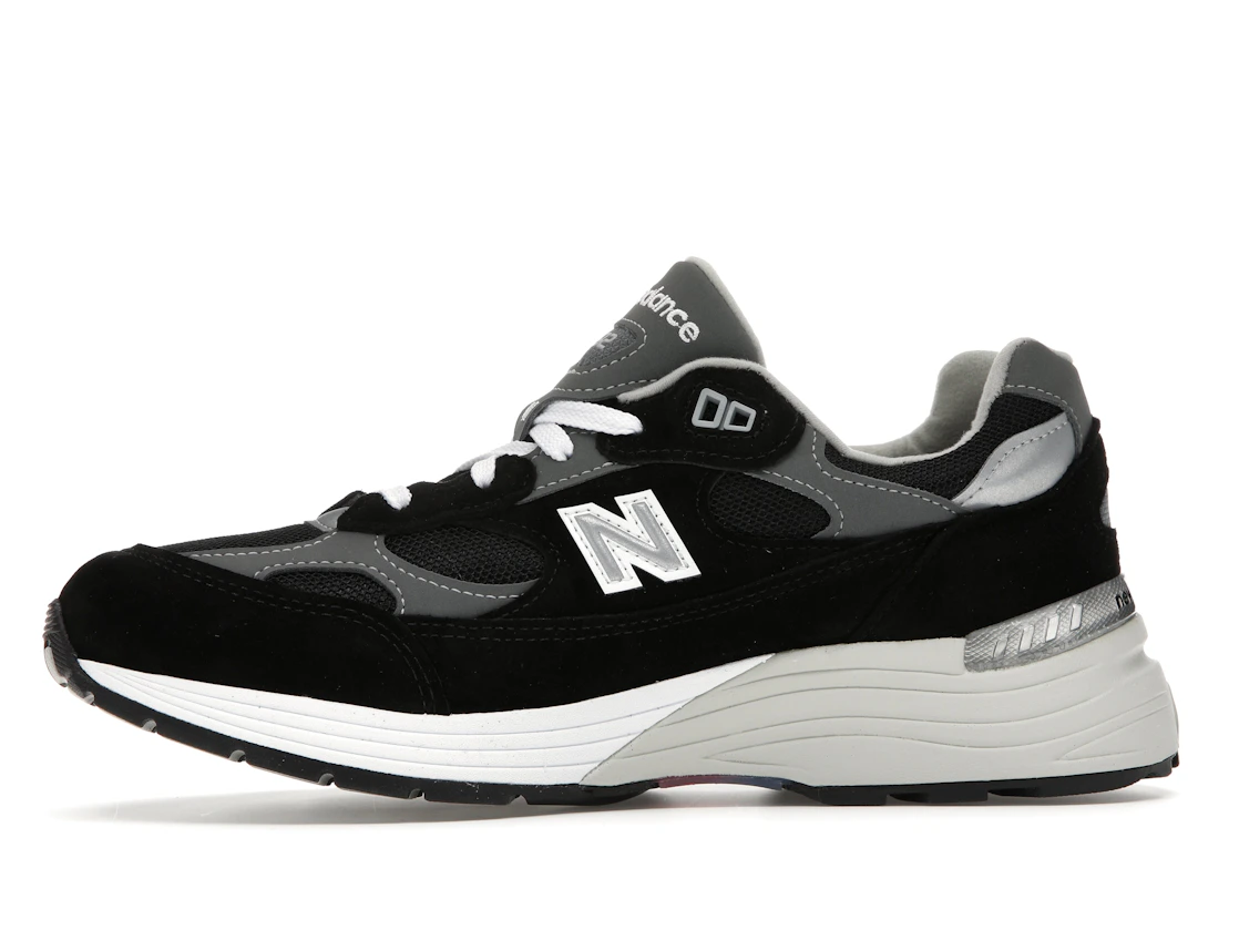 New Balance 992 Black Grey Suede