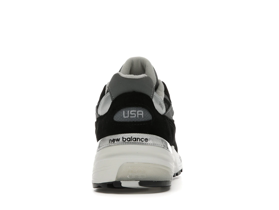 New Balance 992 Black Grey Suede