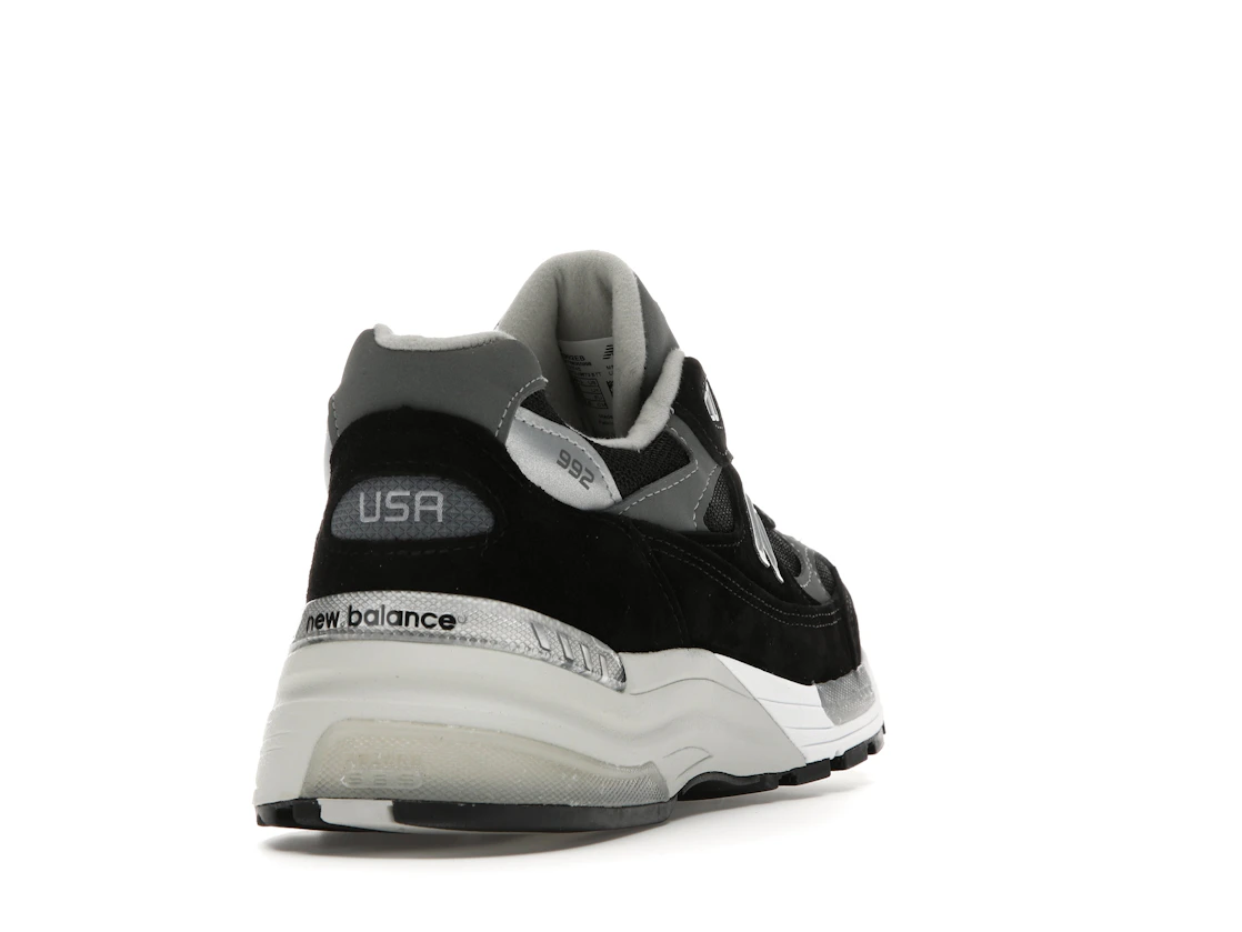 New Balance 992 Black Grey Suede