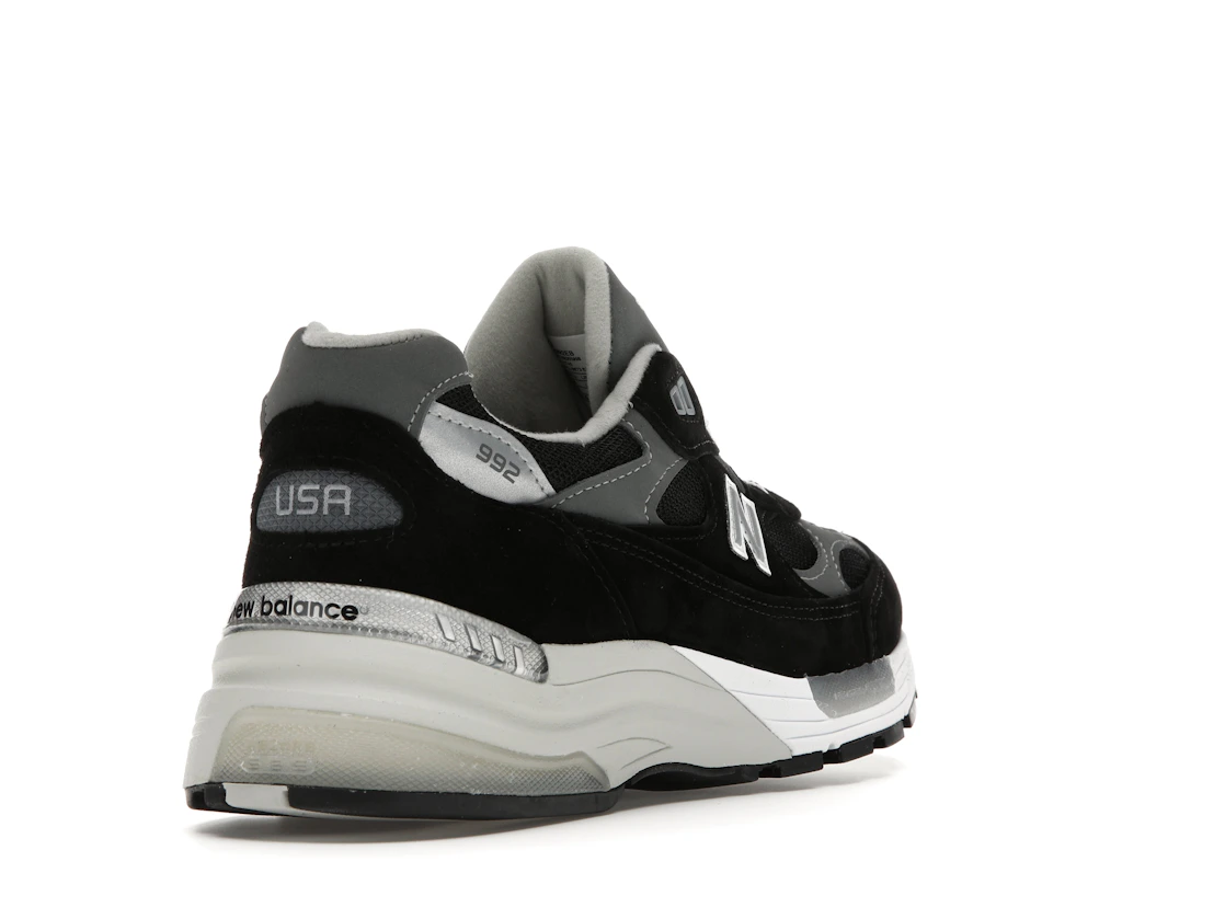 New Balance 992 Black Grey Suede