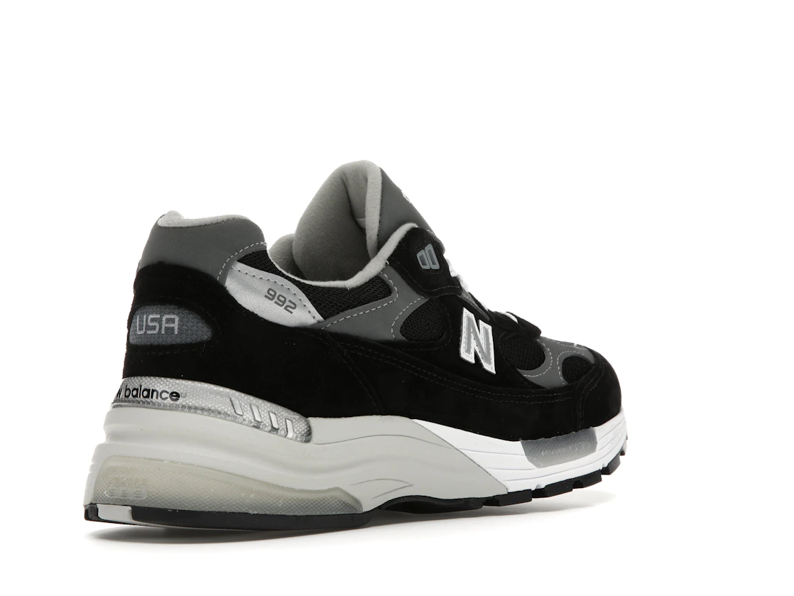 New Balance 992 Black Grey Suede