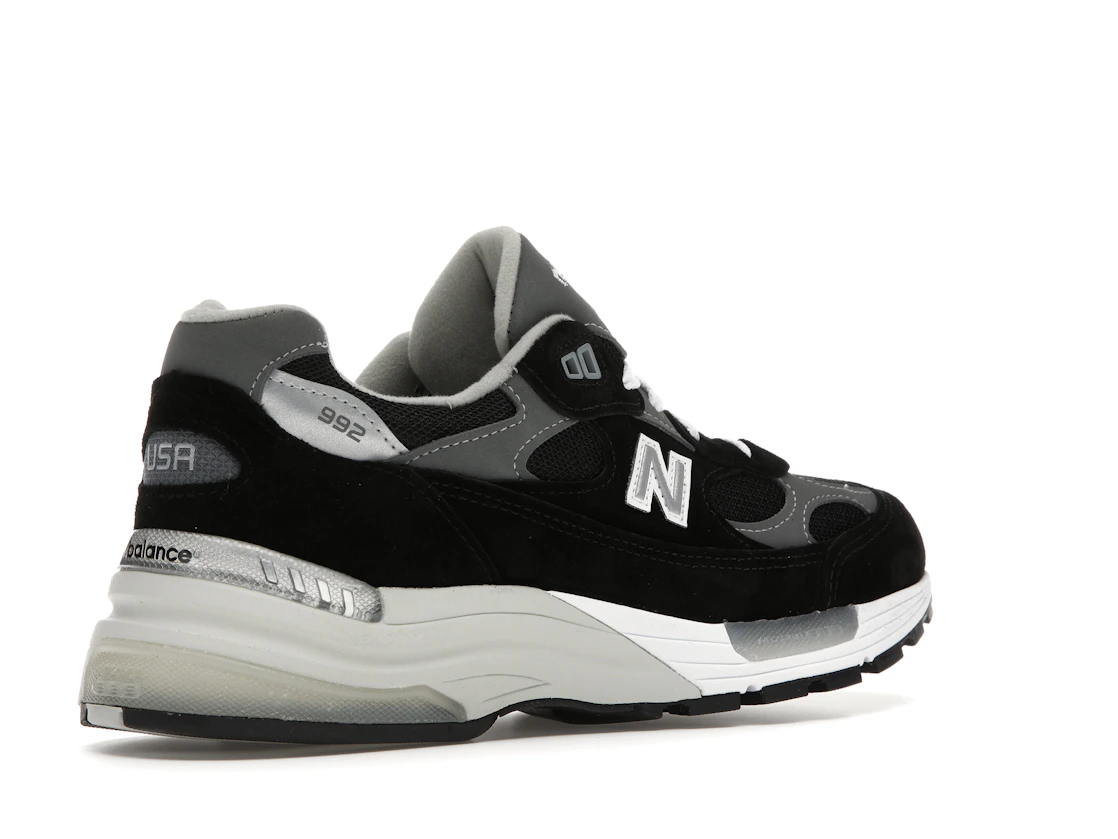 New Balance 992 Black Grey Suede