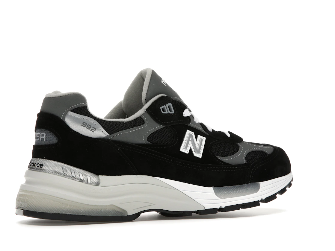 New Balance 992 Black Grey Suede