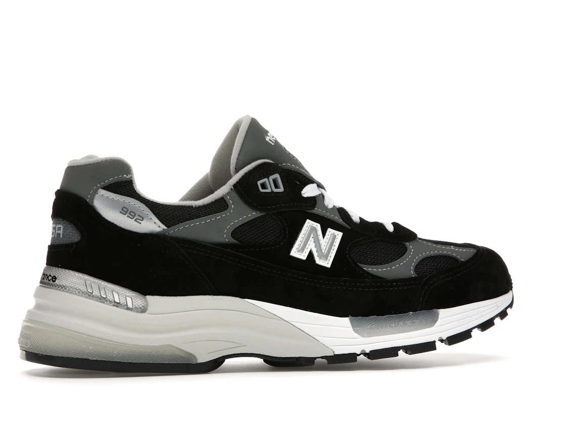 New Balance 992 Black Grey Suede