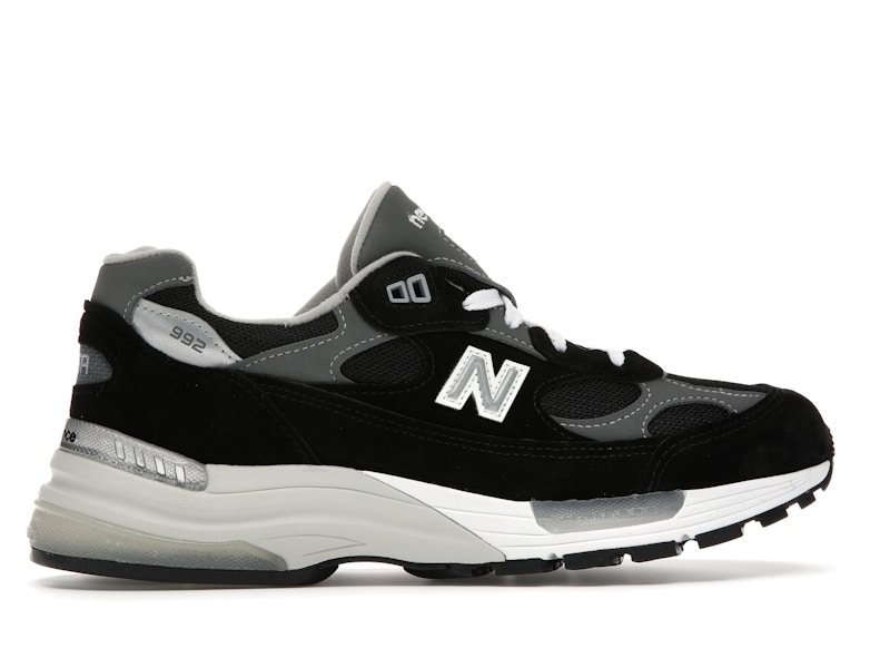 New Balance 992 Black Grey Suede