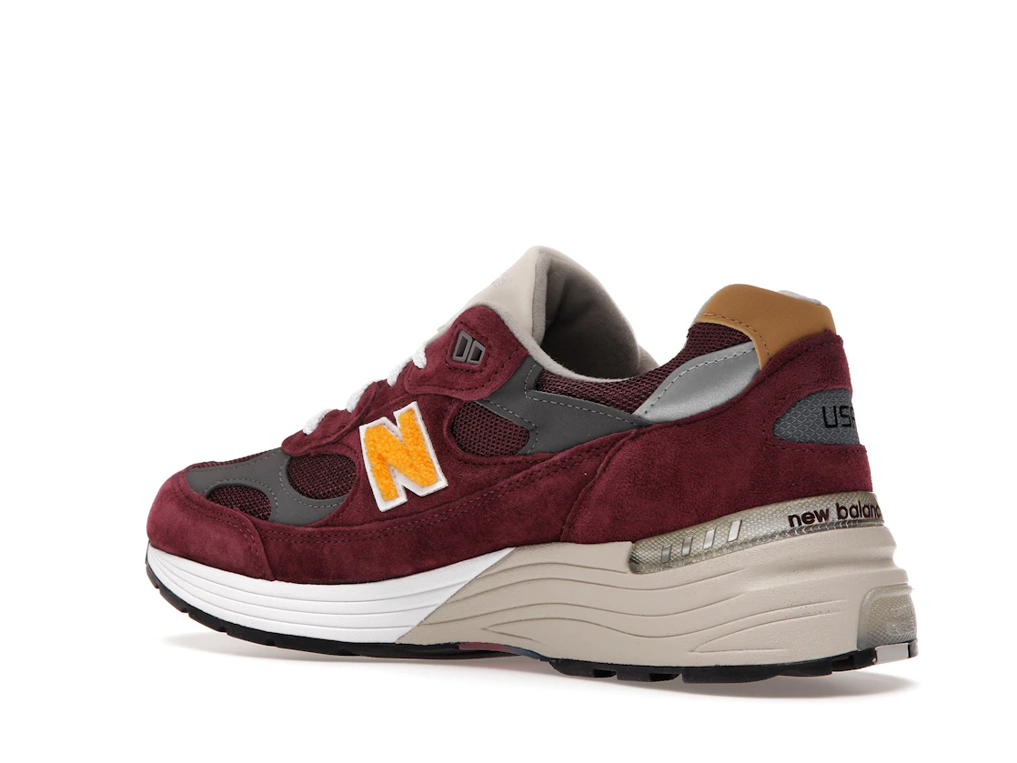 New Balance 992 Burgundy Gold